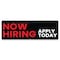 Signmission Now Hiring Apply Today Banner Concession Stand Food Truck Single Sided B-72-30109 - alternate 1